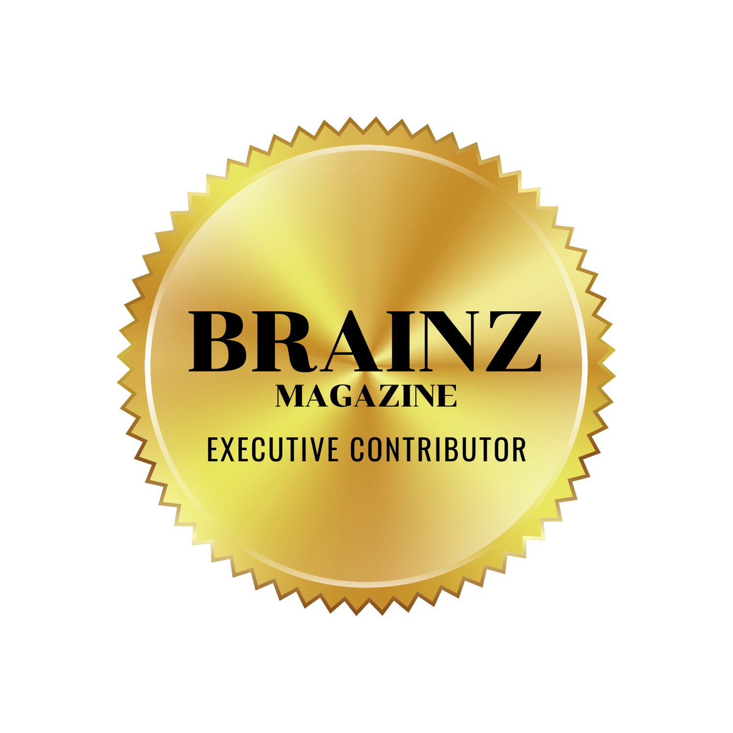 Brainz Magazine gold badge