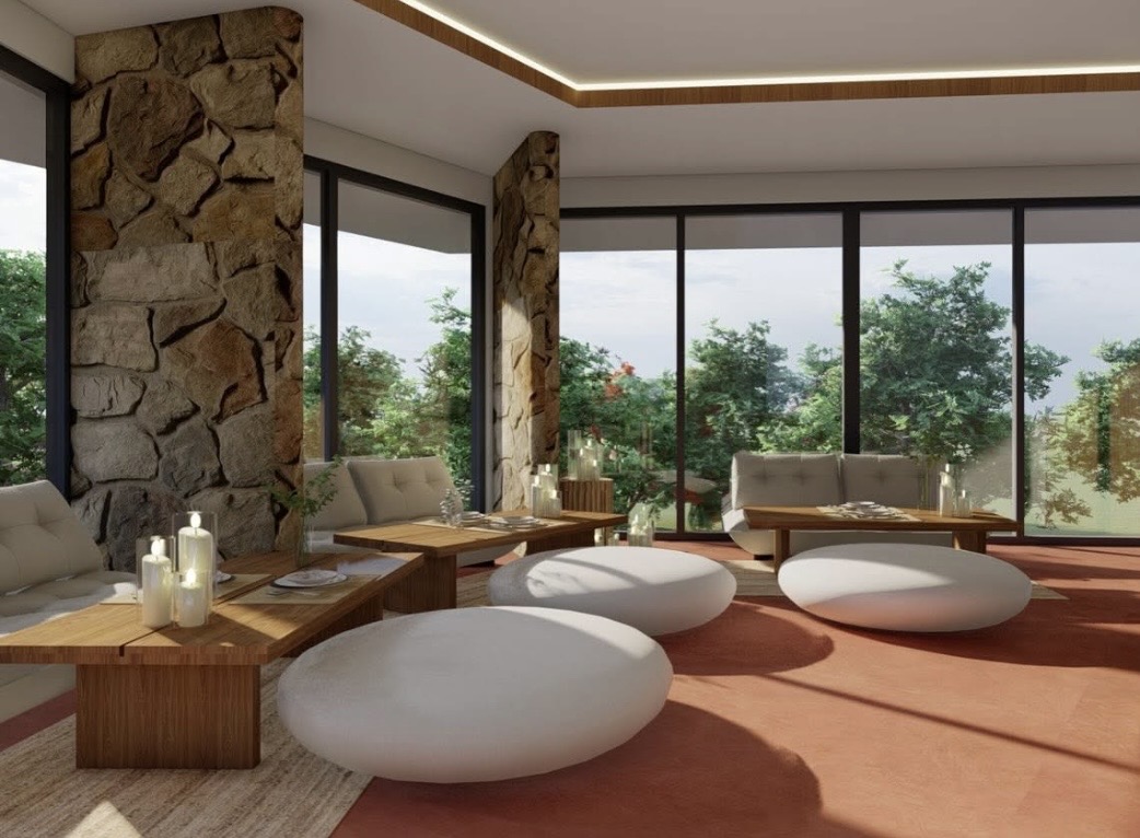 Light-filled lounge — every corner an exhale